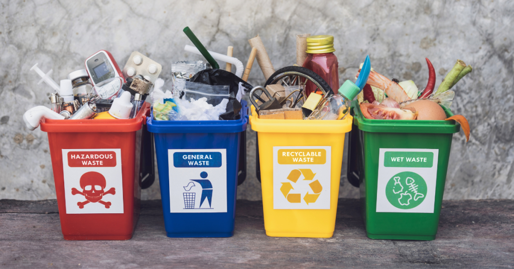 types of garbage bins